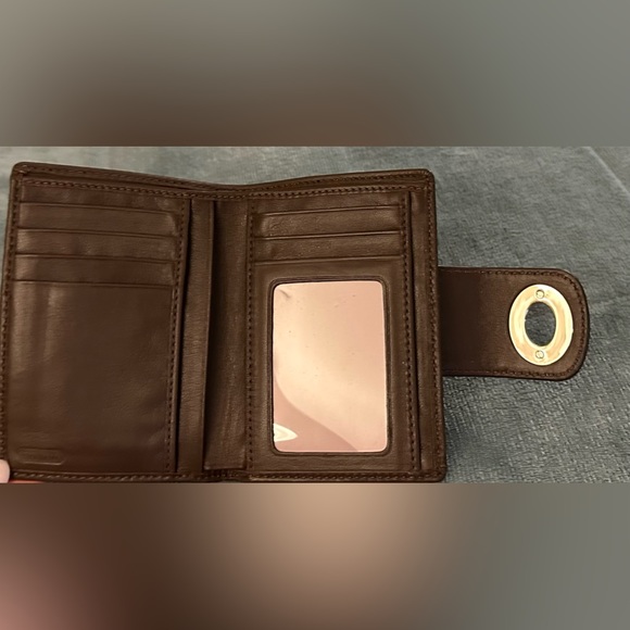 Coach Signature Front Clasp Bi-Fold Wallet - Women | Color: Brown - Picture 3 of 4
